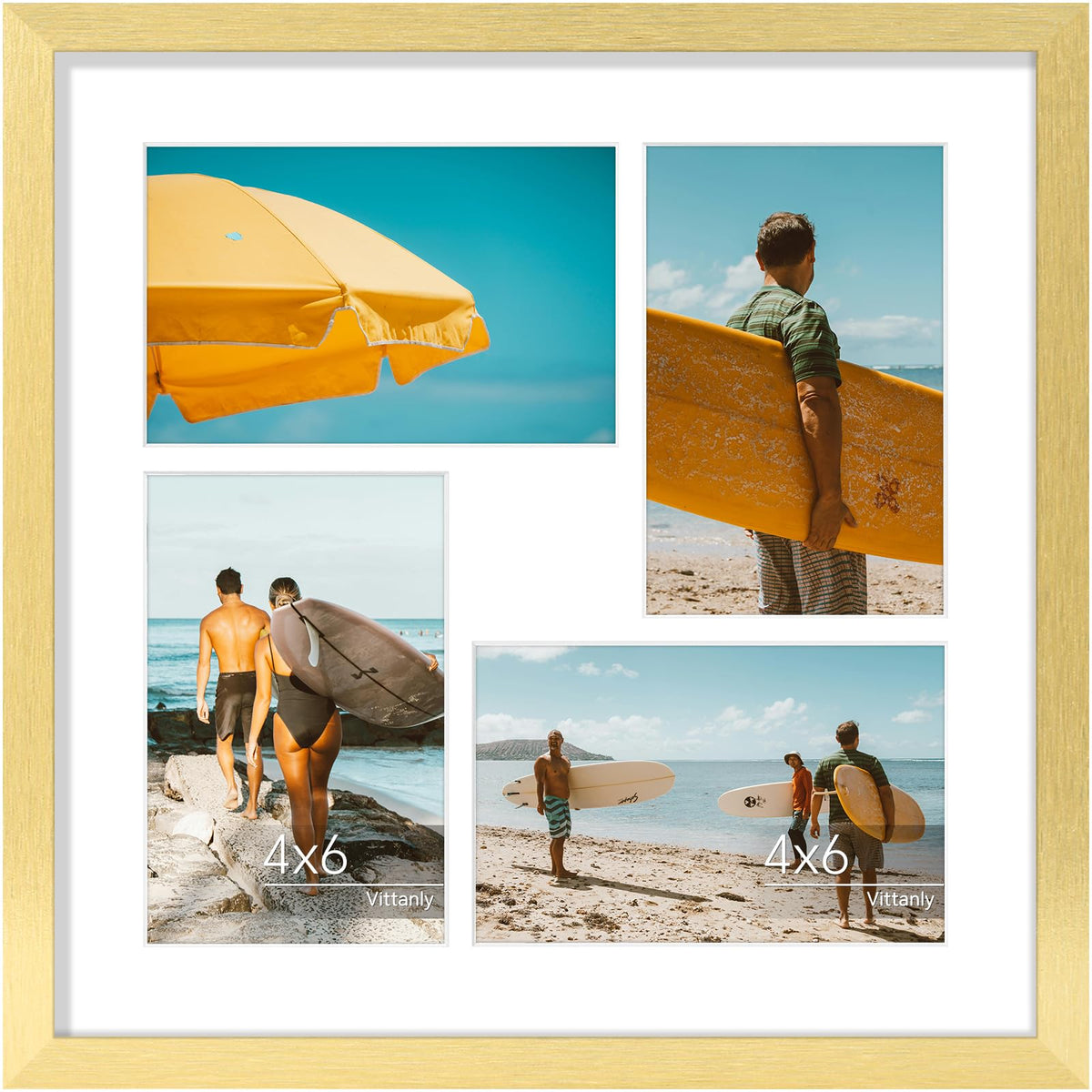 Vittanly 11x14 Collage Picture Frame for Wall Mounting, Black