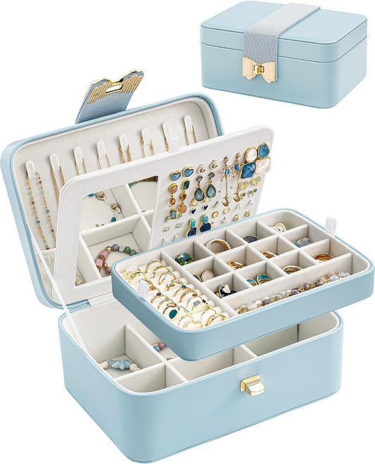 Lolalet 2 Layer Jewelry Box for Teen Girls & Young Women