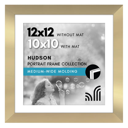 Americanflat 22x28 Poster Frame - Matted to 18x24 - Engineered Wood - Black