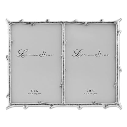 Lawrence Frames 4x6 Gold Metal Natural Branch Design Picture Frame