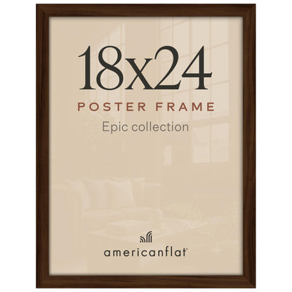 Americanflat 16x20 Poster Frame - Engineered Wood - Black