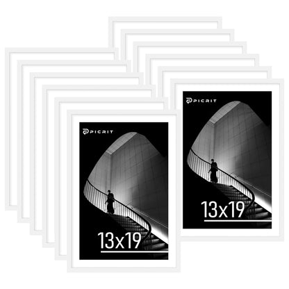 Picrit 8x10 Picture Frame Set of 12, Modern Gallery Wall Frames, Black
