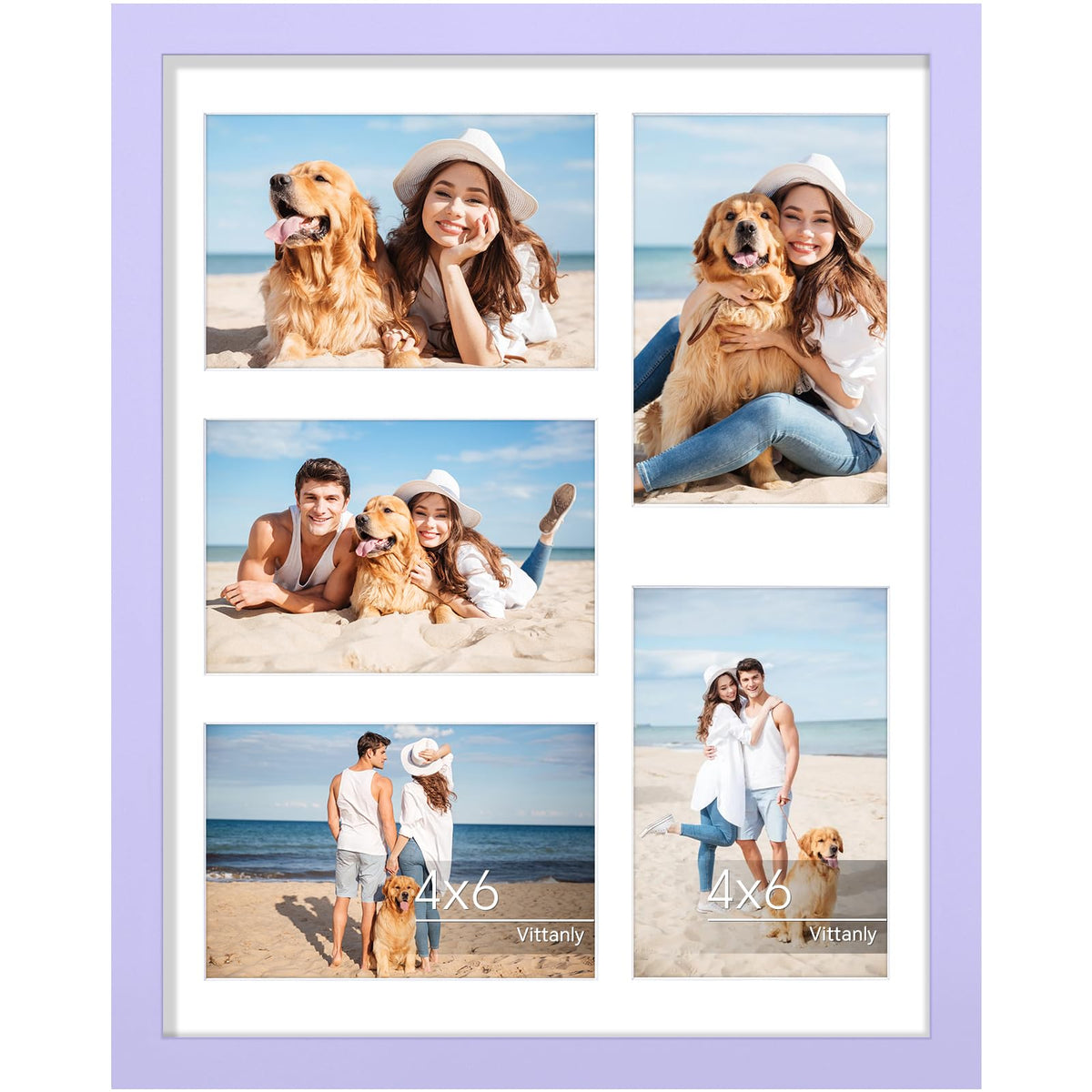 Vittanly 11x14 Collage Picture Frame for Wall Mounting, Black