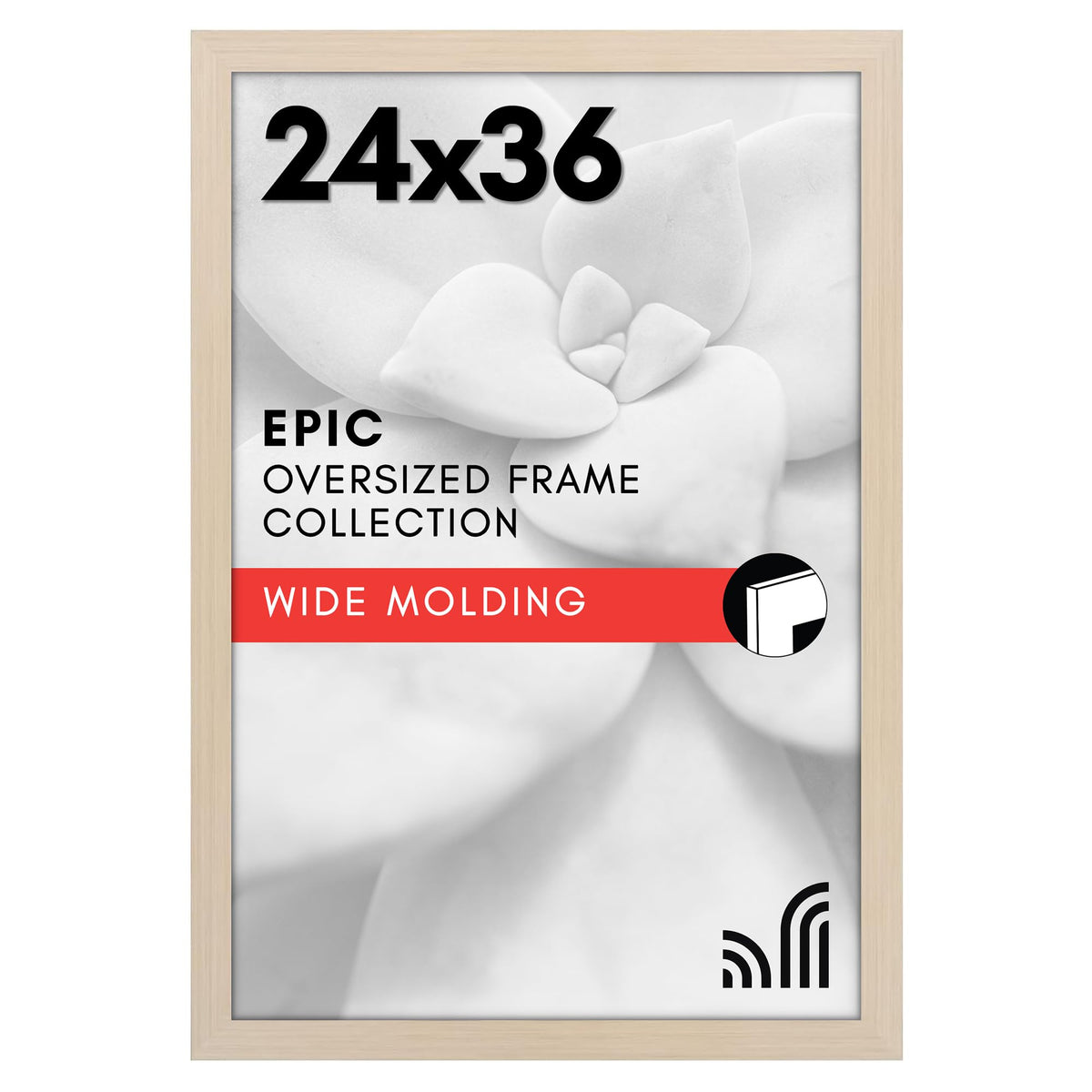 Americanflat 16x20 Poster Frame - Engineered Wood - Black