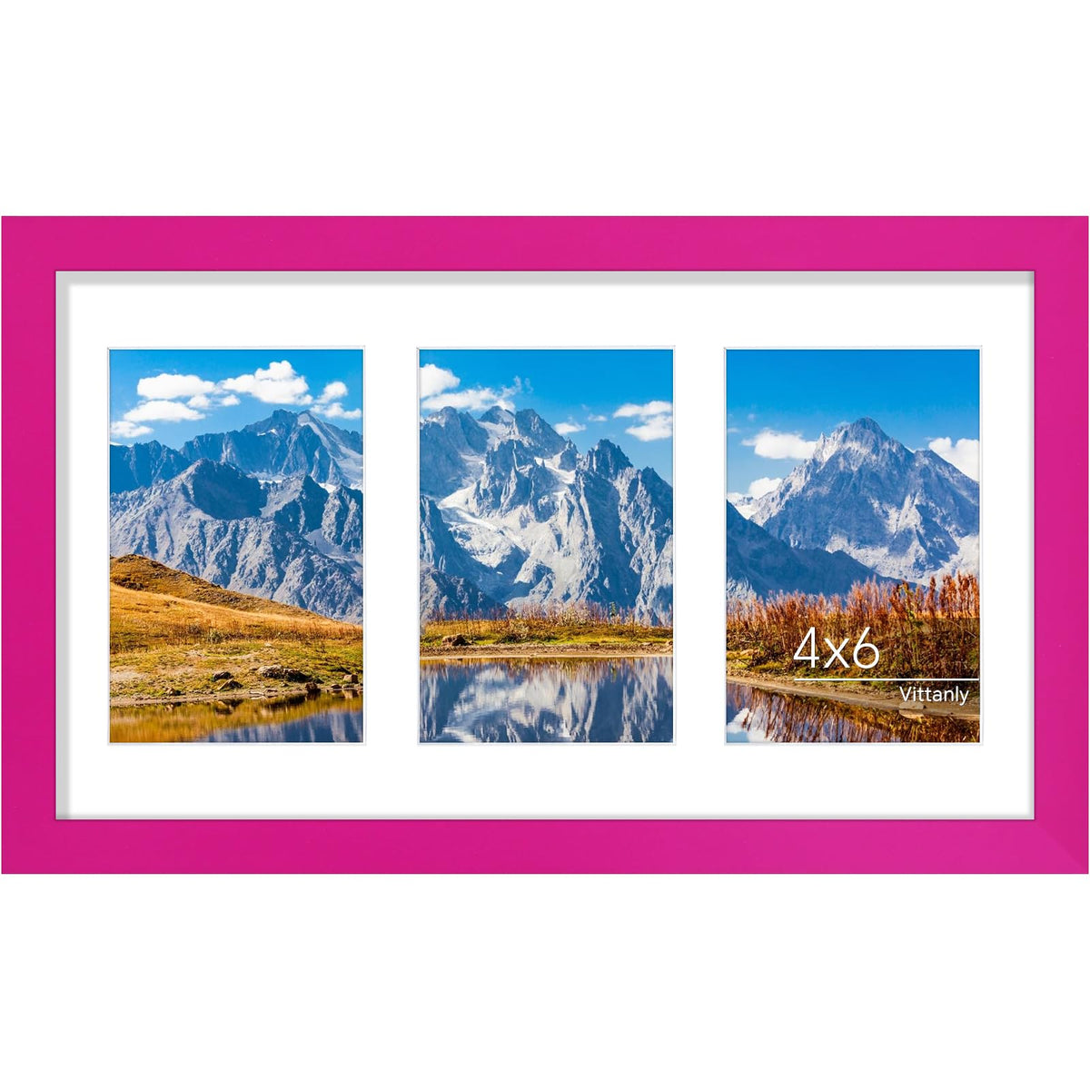 Vittanly 11x14 Collage Picture Frame for Wall Mounting, Black