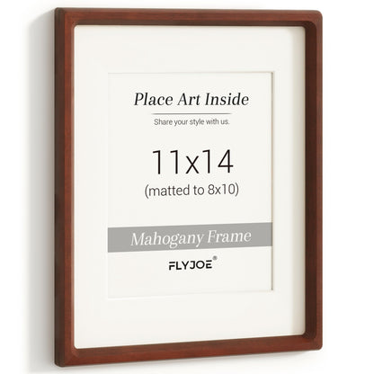 Picture Frame, USA-Sourced Hardwood Photo Frame, Walnut, 11x14