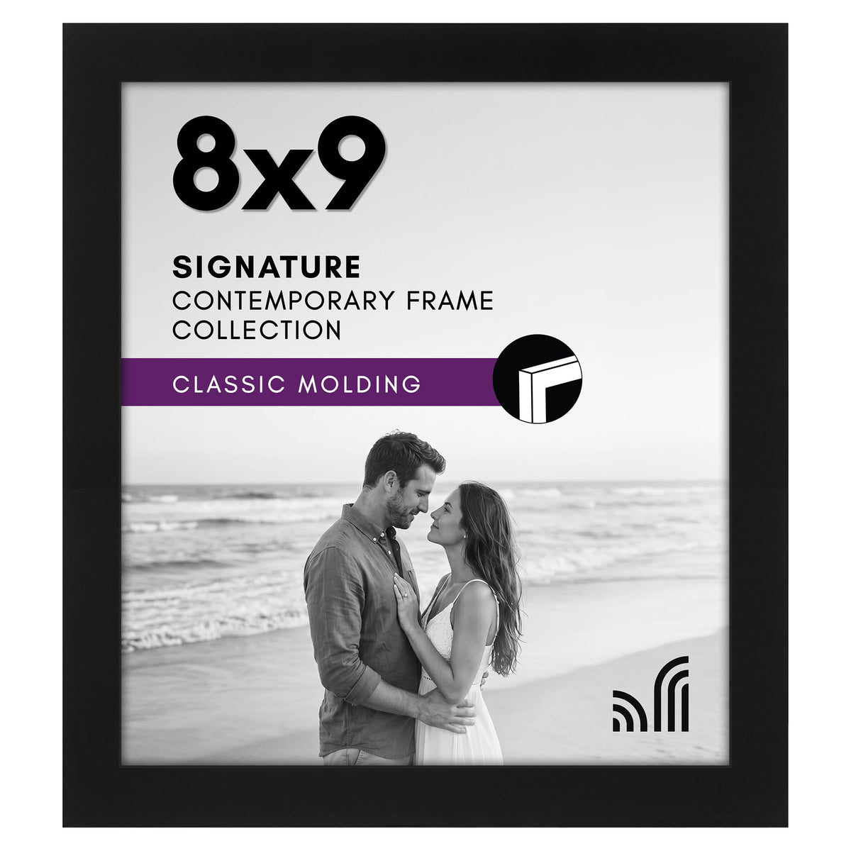 Americanflat 11x17 Picture Frame - Engineered Wood - Black