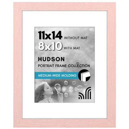 Americanflat 22x28 Poster Frame - Matted to 18x24 - Engineered Wood - Black