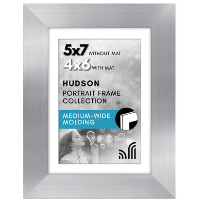 Americanflat 22x28 Poster Frame - Matted to 18x24 - Engineered Wood - Black