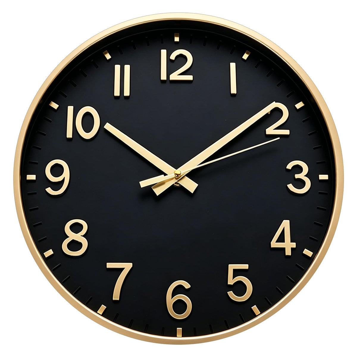 HZDHCLH 8 Inch Wall Clock Battery Operated Silent Non Ticking Green Modern