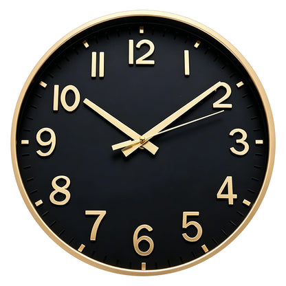 HZDHCLH 8 Inch Wall Clock Battery Operated Silent Non Ticking Green Modern