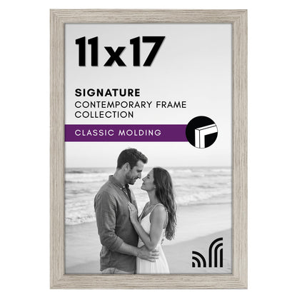 Americanflat 11x17 Picture Frame - Engineered Wood - Black