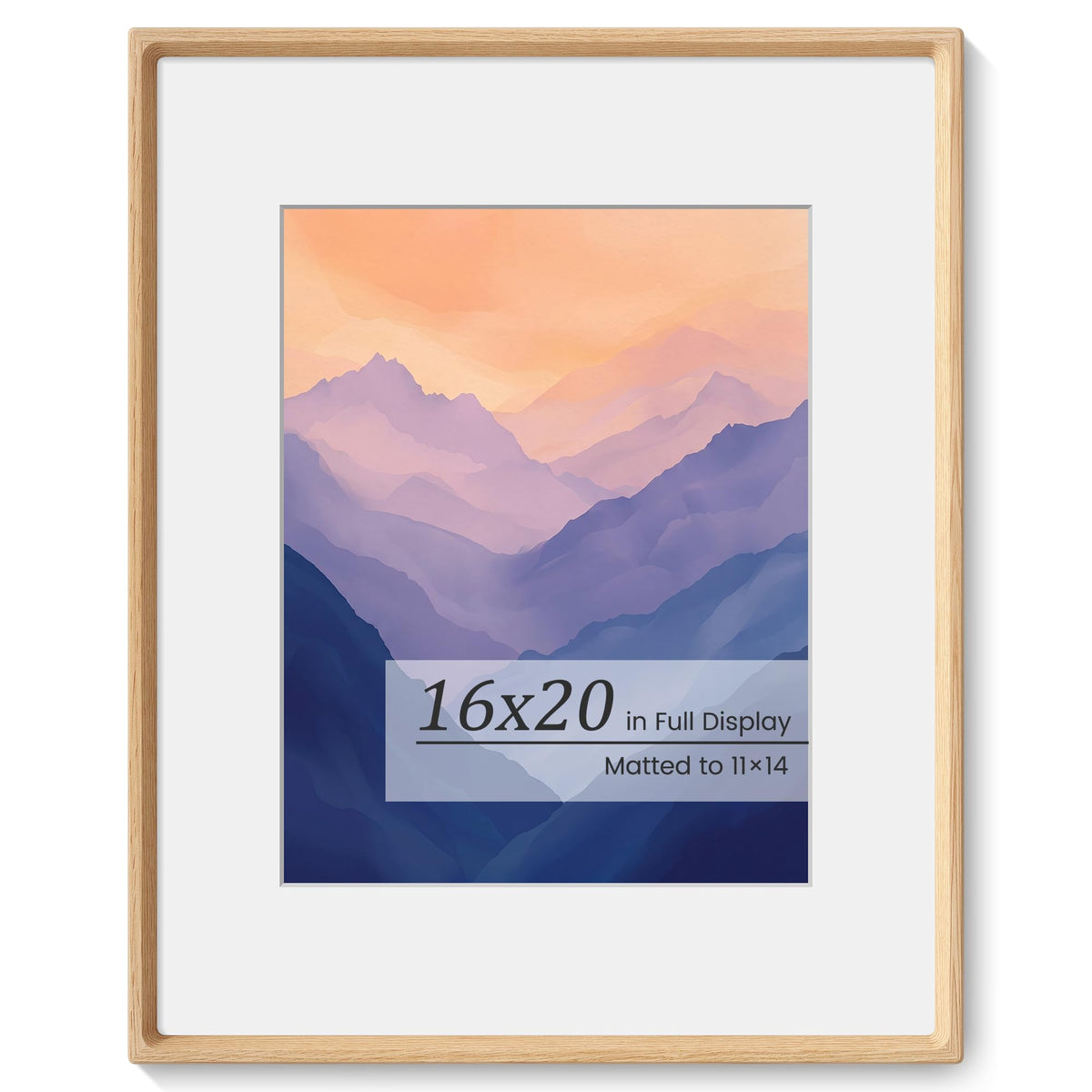 Picture Frames, Solid Walnut Wooden Frame,Round Corner Hand Craft Photo Frame, 11x14 Matted to 8x10, 11 by 14 Document Diploma Frame with HD Real Glass,Wall or Tabletop Display