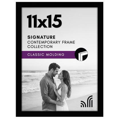 Americanflat 11x17 Picture Frame - Engineered Wood - Black