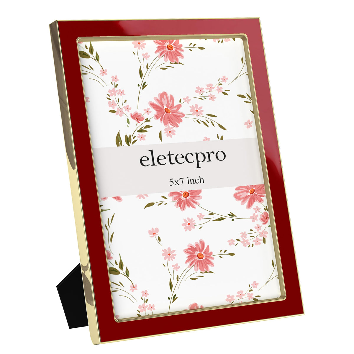 eletecpro 4x6 Enamel Picture Frame with Real Glass Cover, Pink, 1-Pack