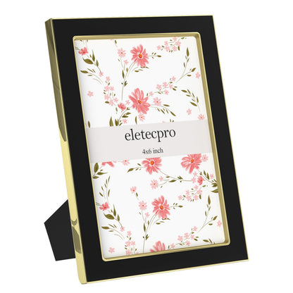 eletecpro 4x6 Enamel Picture Frame with Real Glass Cover, Pink, 1-Pack