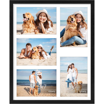 Vittanly 11x14 Collage Picture Frame for Wall Mounting, Black