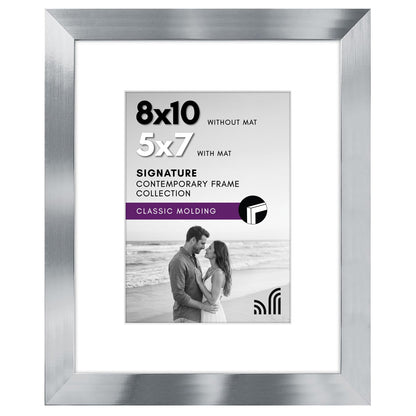 Americanflat 11x14 Picture Frame - Matted to 8x10 - Engineered Wood - Black