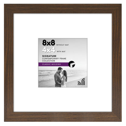 Americanflat 11x14 Picture Frame - Matted to 8x10 - Engineered Wood - Black