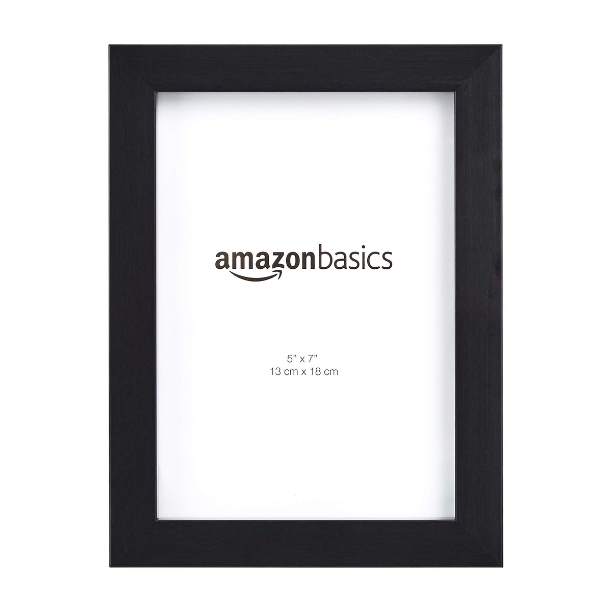 Amazon Basics Rectangular Photo Picture Frame, 8" x 10", Wall Hanging or Tabletop Display, Black, 2-Pack, Horizontal or Vertical