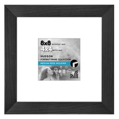 Americanflat 22x28 Poster Frame - Matted to 18x24 - Engineered Wood - Black