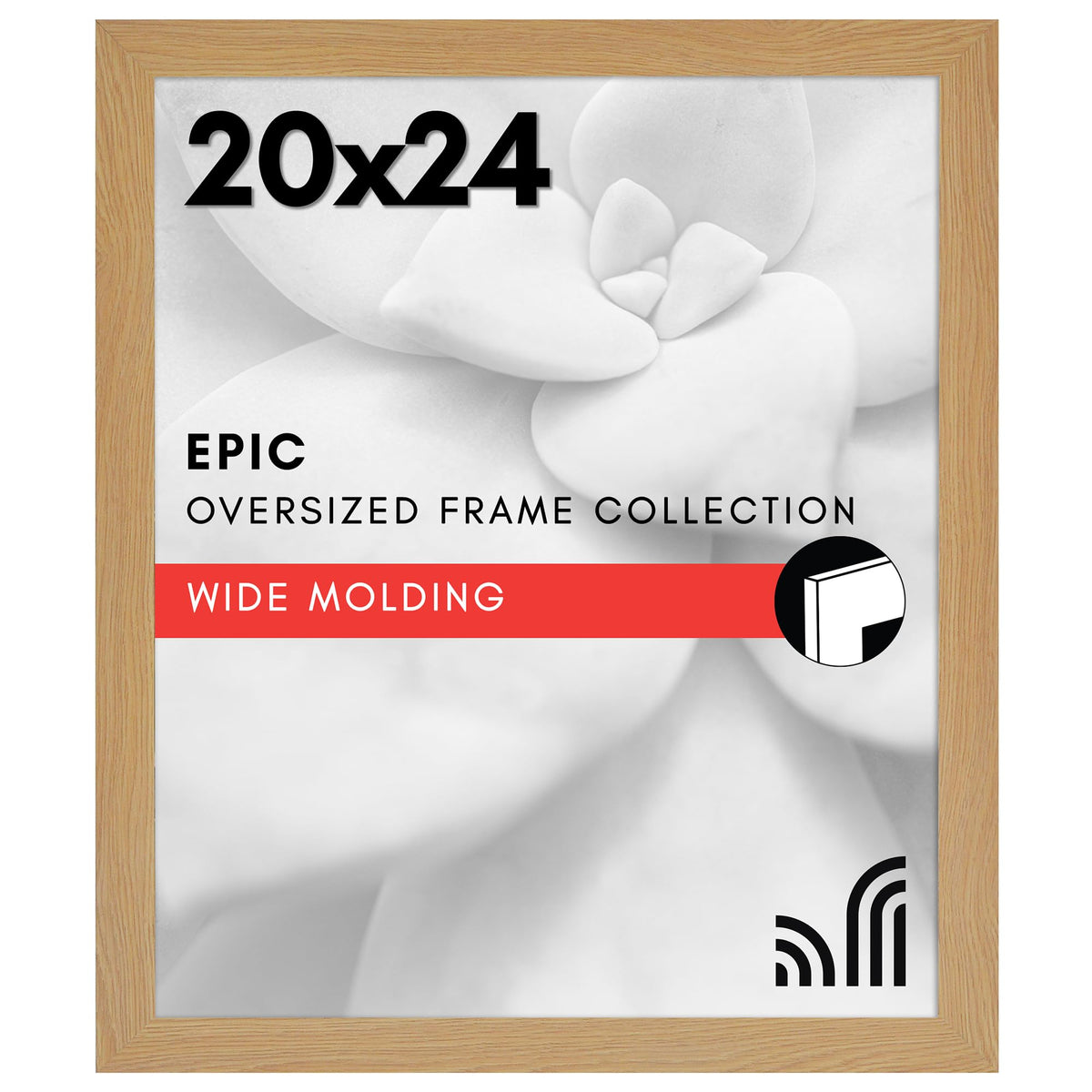 Americanflat 16x20 Poster Frame - Engineered Wood - Black