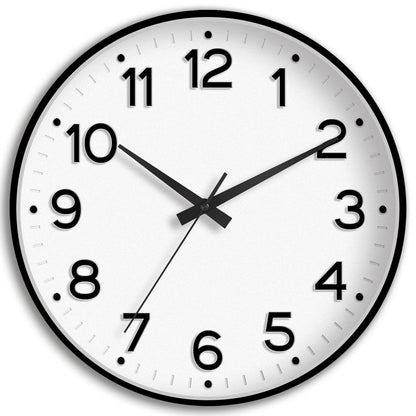 Roymnie 14 Inch Wall Clock Battery Operated Silent Non Ticking Green Analog