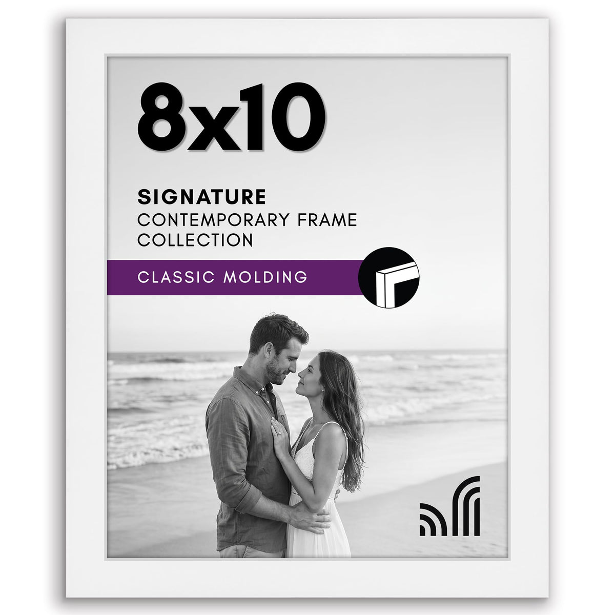 Americanflat 11x17 Picture Frame - Engineered Wood - Black