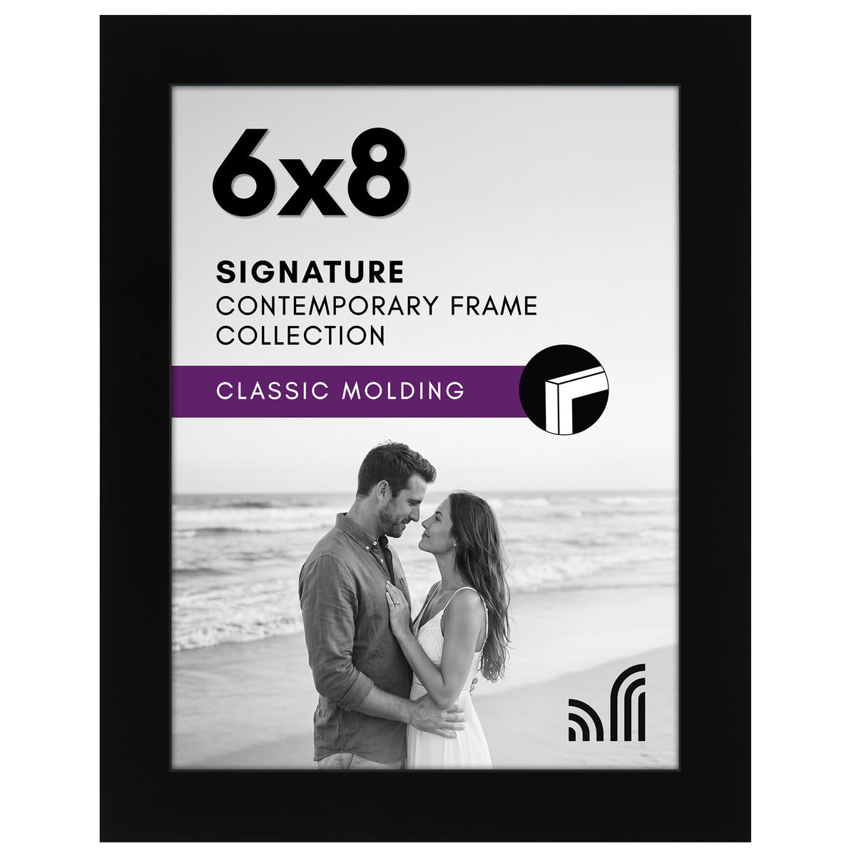 Americanflat 11x17 Picture Frame - Engineered Wood - Black