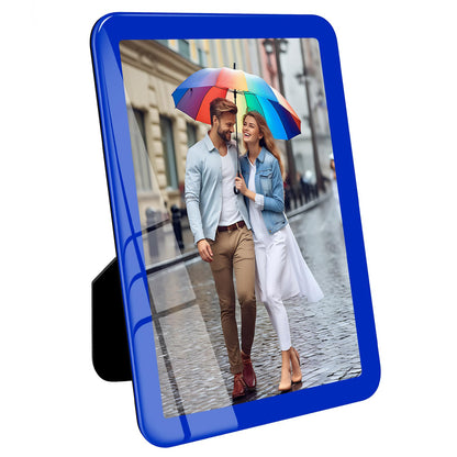 Bluesun 8x10 Picture Frame Black Standing can be Vertical and Horizontal - Real Glass Frames, Cool 8×10 Photo Frame, Wall Frames Gifts for Men Boyfriend Dad Boss and Loved Ones(8x10, Black)