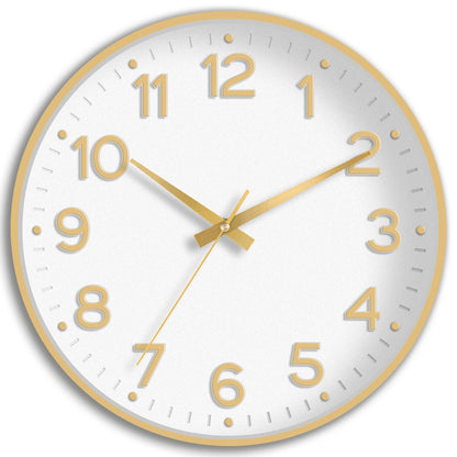 Roymnie 14 Inch Wall Clock Battery Operated Silent Non Ticking Green Analog