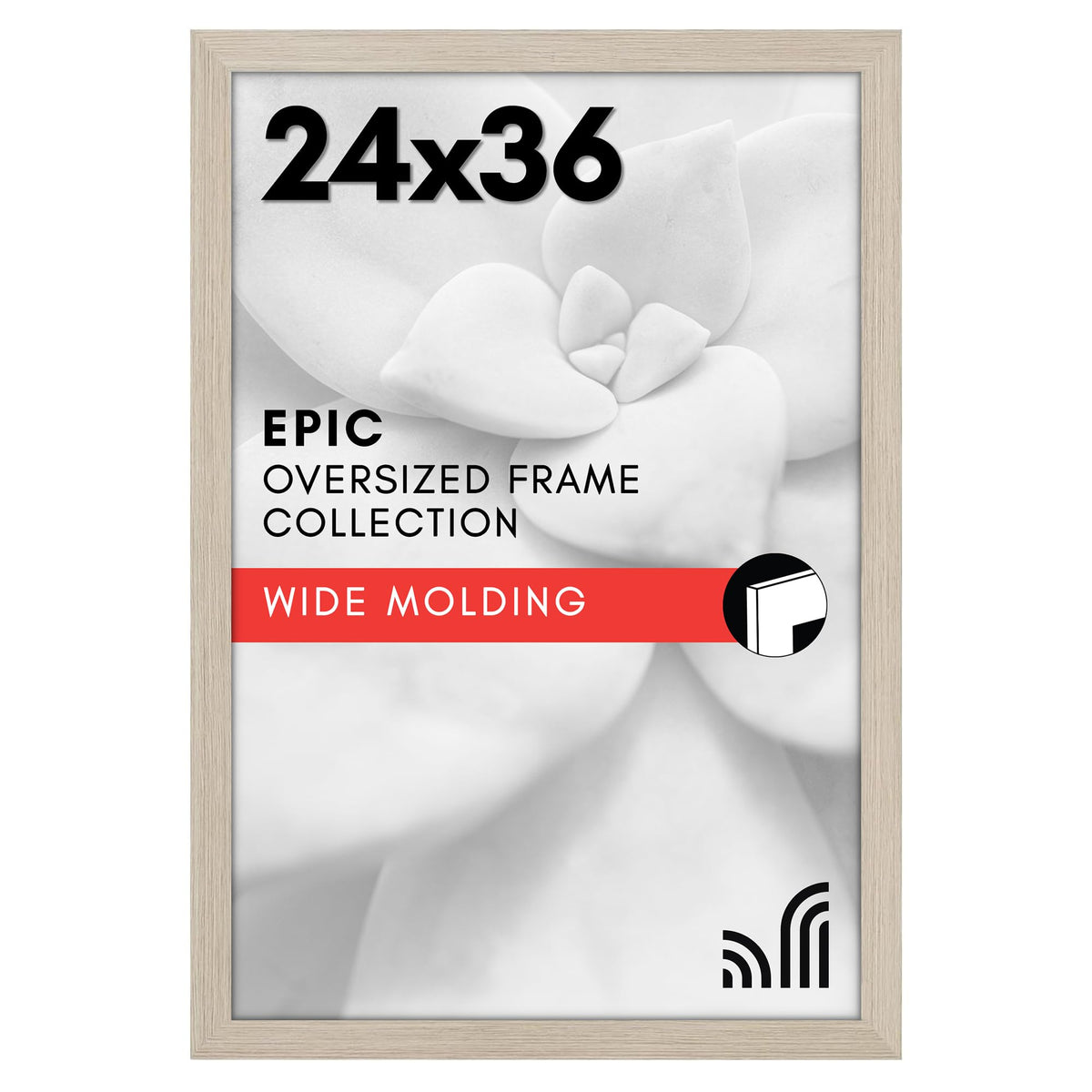 Americanflat 16x20 Poster Frame - Engineered Wood - Black