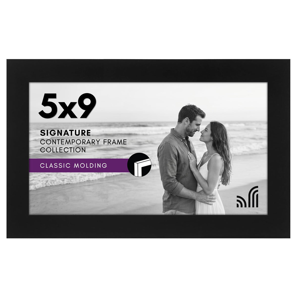 Americanflat 11x17 Picture Frame - Engineered Wood - Black