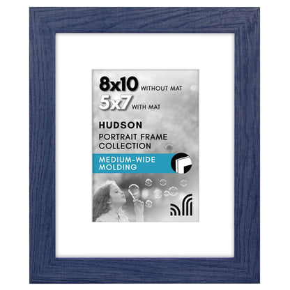 Americanflat 22x28 Poster Frame - Matted to 18x24 - Engineered Wood - Black
