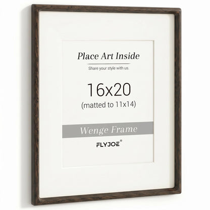 Picture Frame, USA-Sourced Hardwood Photo Frame, Walnut, 11x14