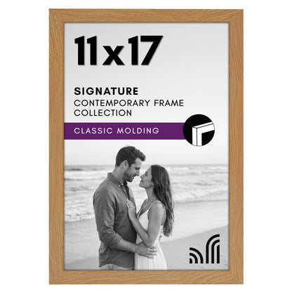 Americanflat 11x17 Picture Frame - Engineered Wood - Black