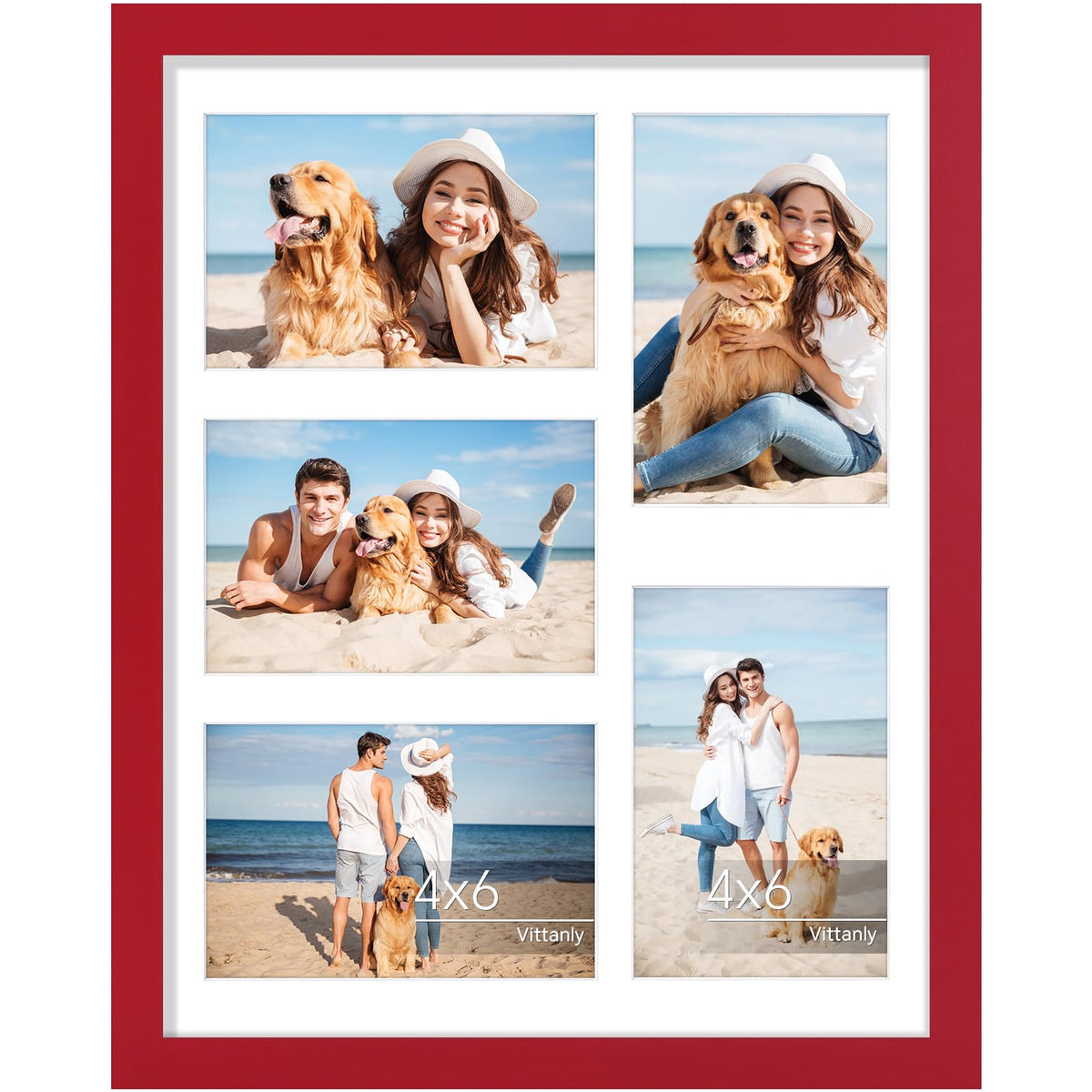Vittanly 11x14 Collage Picture Frame for Wall Mounting, Black