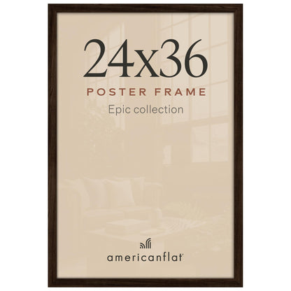 Americanflat 16x20 Poster Frame - Engineered Wood - Black