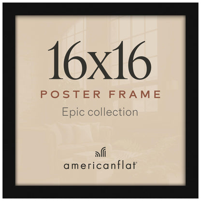 Americanflat 16x20 Poster Frame - Engineered Wood - Black