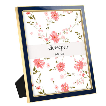 eletecpro 4x6 Enamel Picture Frame with Real Glass Cover, Pink, 1-Pack
