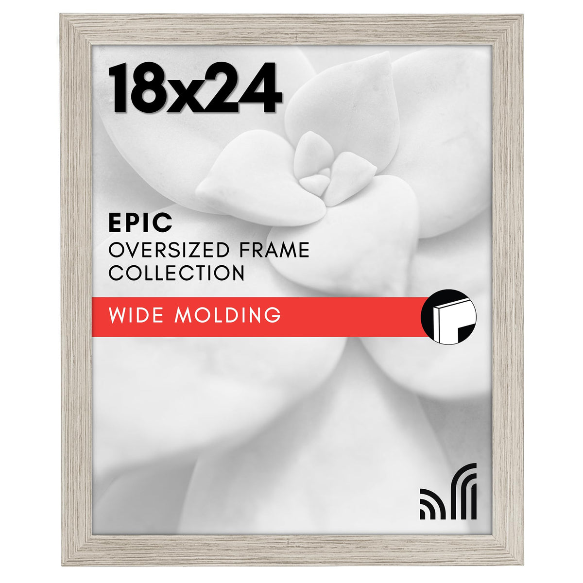 Americanflat 16x20 Poster Frame - Engineered Wood - Black