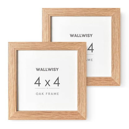 5x7 Picture Frame, Solid Oak Wood 5x7 Photo Frame with Mat to 4x6