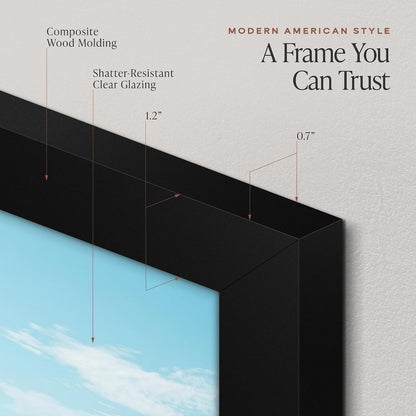 Americanflat 16x20 Poster Frame - Engineered Wood - Black