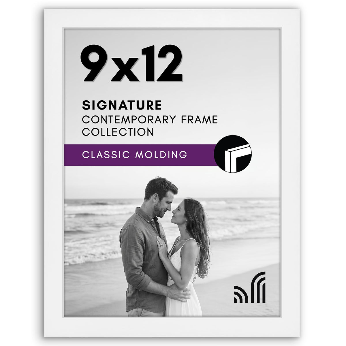 Americanflat 11x17 Picture Frame - Engineered Wood - Black