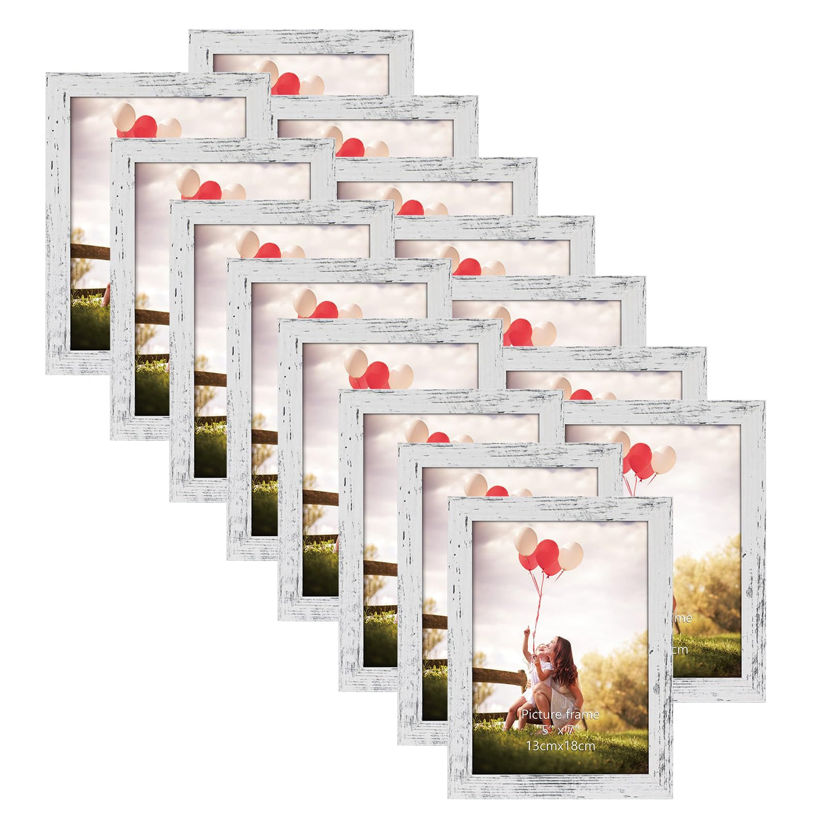 HORLIMER 8x10 Picture Frame Set of 15, Black Picture Frames Display 8 by 10 Photo for Wall or Tabletop