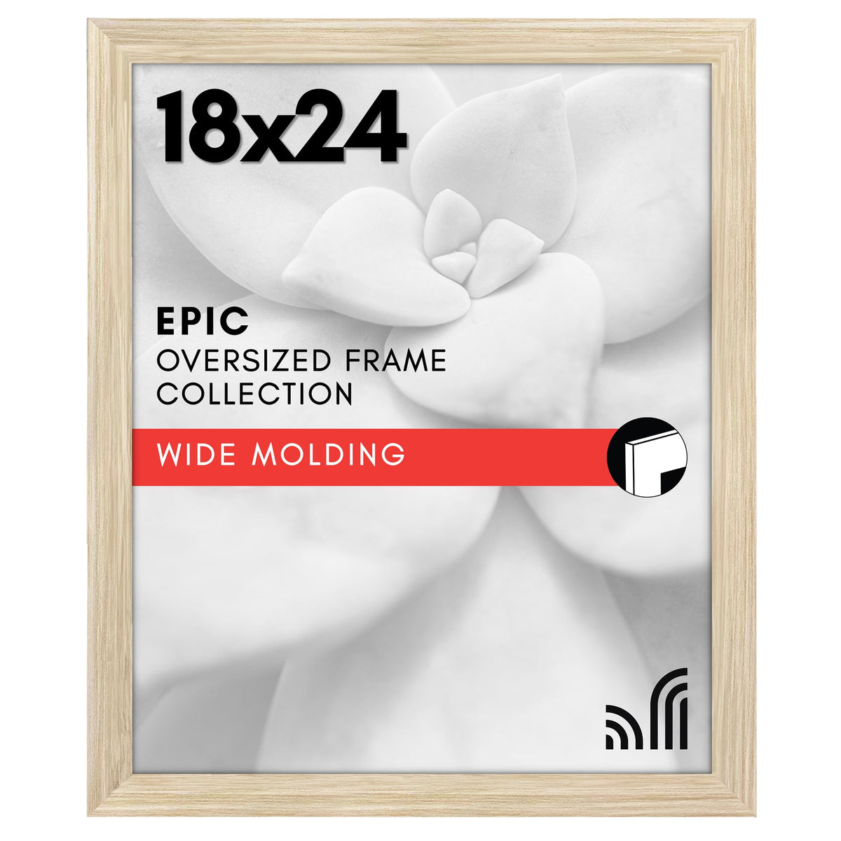 Americanflat 16x20 Poster Frame - Engineered Wood - Black