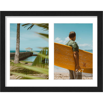 Vittanly 11x14 Collage Picture Frame for Wall Mounting, Black