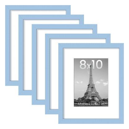 upsimples 8x10 Picture Frames, Gallery Wall Frames Set of 5, Black