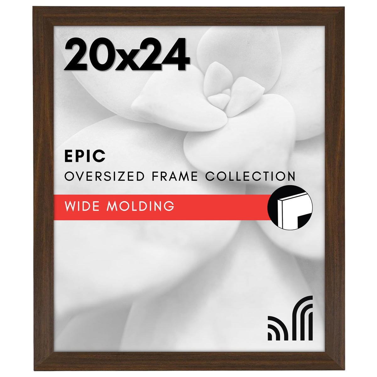 Americanflat 16x20 Poster Frame - Engineered Wood - Black