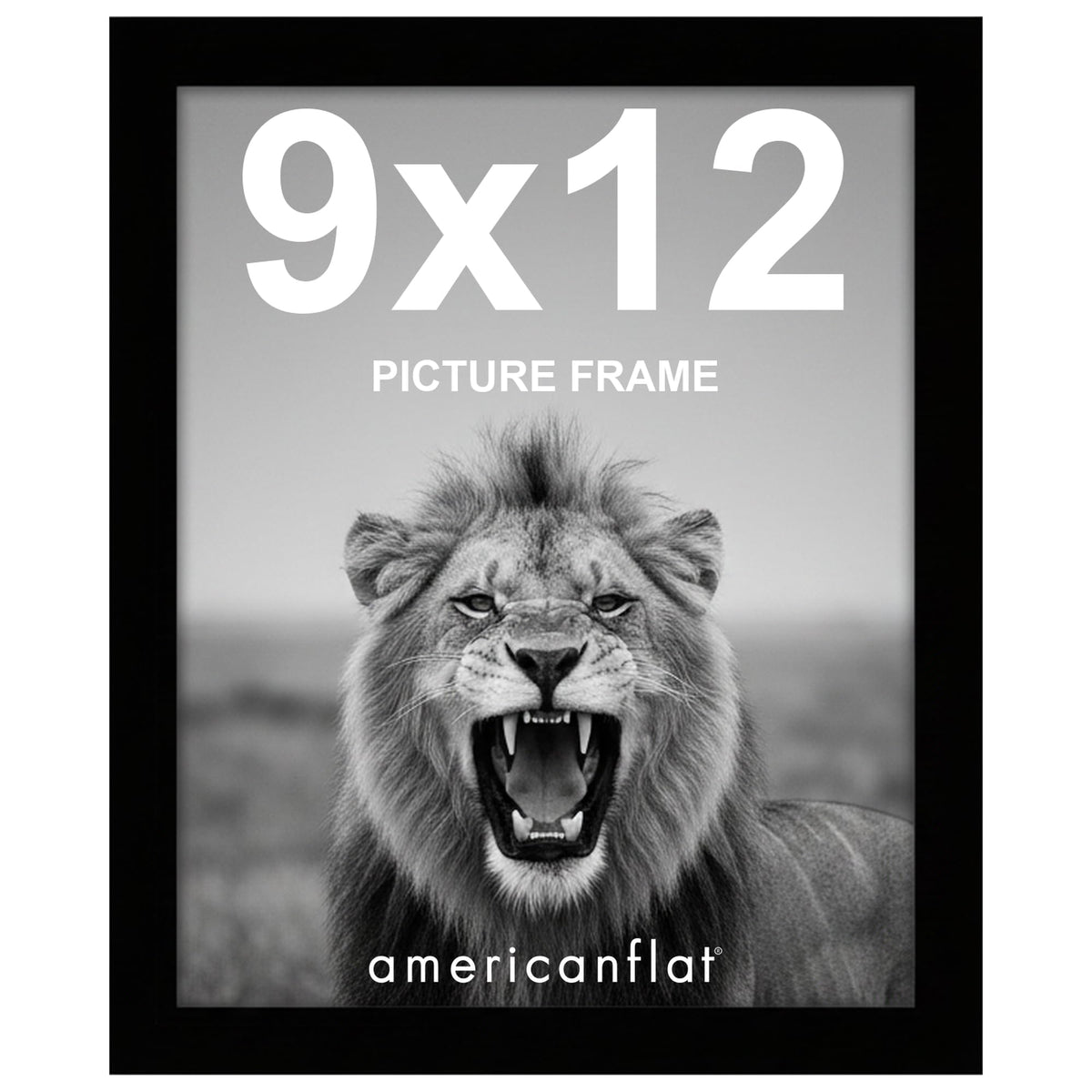 Americanflat 11x17 Picture Frame - Engineered Wood - Black